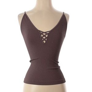 Intimately by Free People brown rib tank top